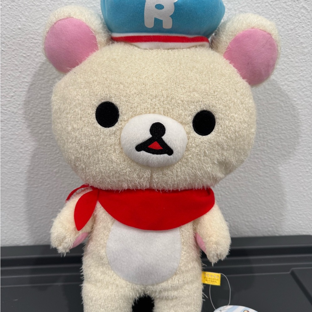 Authentic San-X Rilakkuma Kuji Sailor Hat Large Korilakkuma Plush RARE